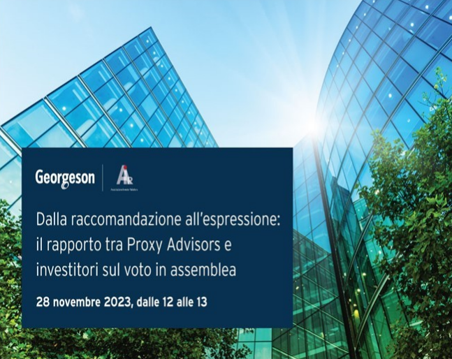 AIR event. From Recommendation to Expression: The Relationship between Proxy Advisors and Investors on Voting at Shareholders' Meetings”