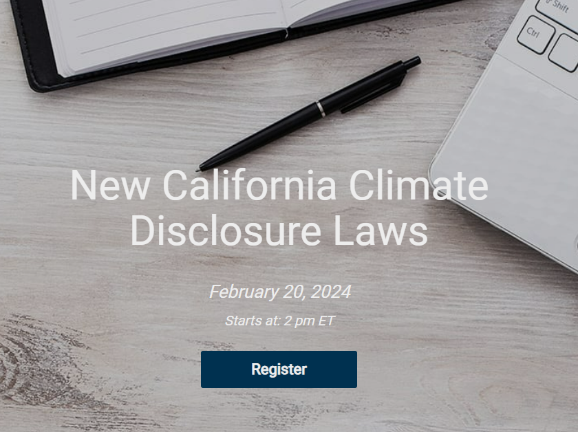 New California Climate Disclosure Laws