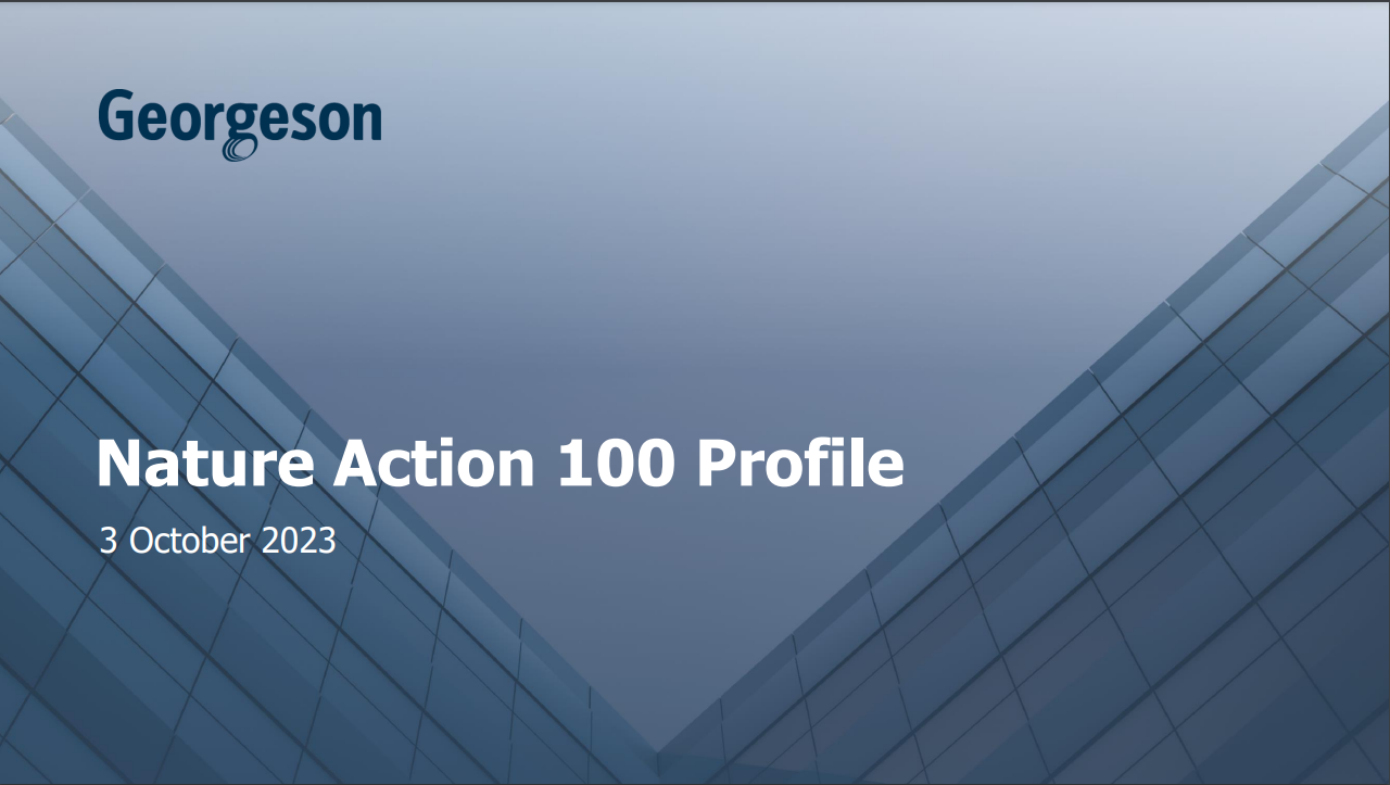 Memo: Nature Action 100 Profile