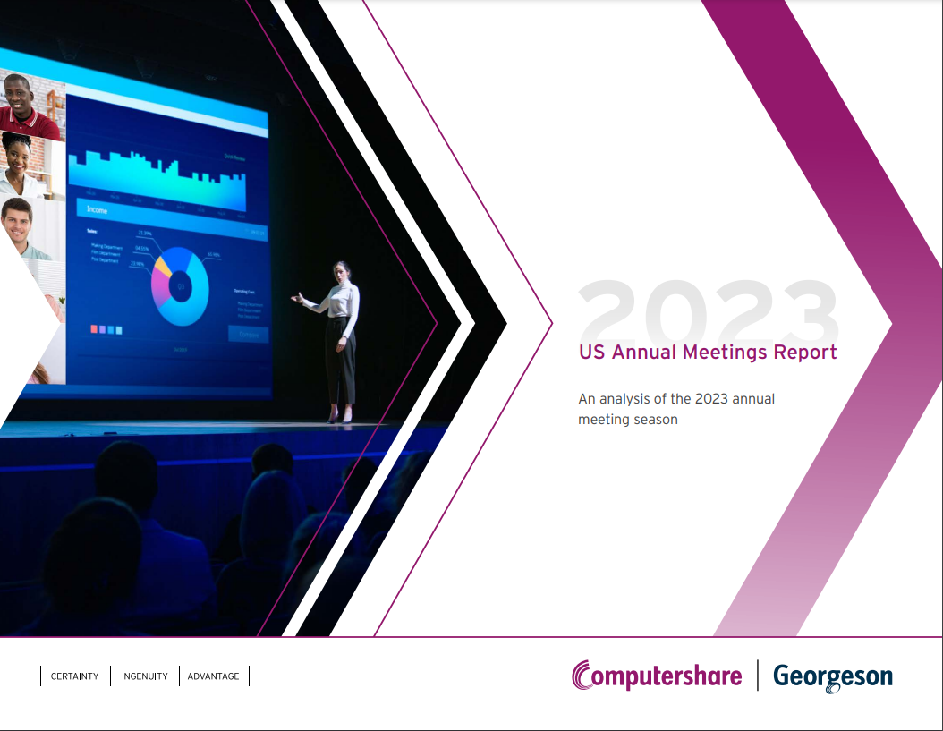 Computershare and Georgeson 2023 US Annual Meetings Report