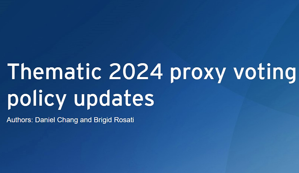 Thematic 2024 proxy voting policy updates